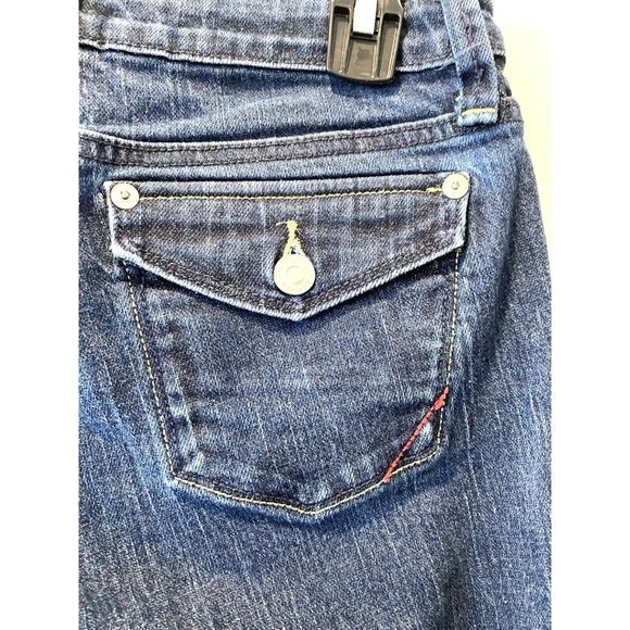 Banana Republic Women's Jeans Urban Wide Leg Size 0 Flap Pockets Denim Pants - Picture 5 of 7